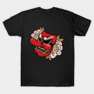 JAPANESE TENGU MASK ILLUSTRATION T-Shirt